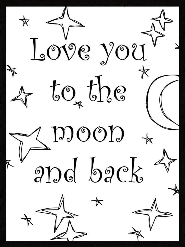 Love you to the moon citat