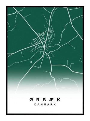 Ørbæk plakat kort