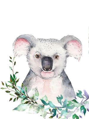 Portræt af en koala børneplakat børneplakat