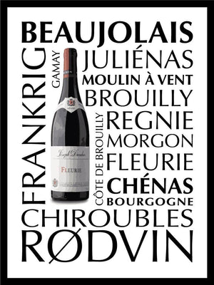 Rødvin plakat beaujolais citat