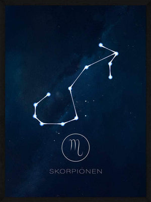 Skorpionen stjernetegn plakat