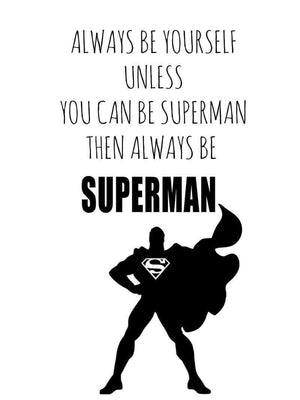 Superman plakat citat